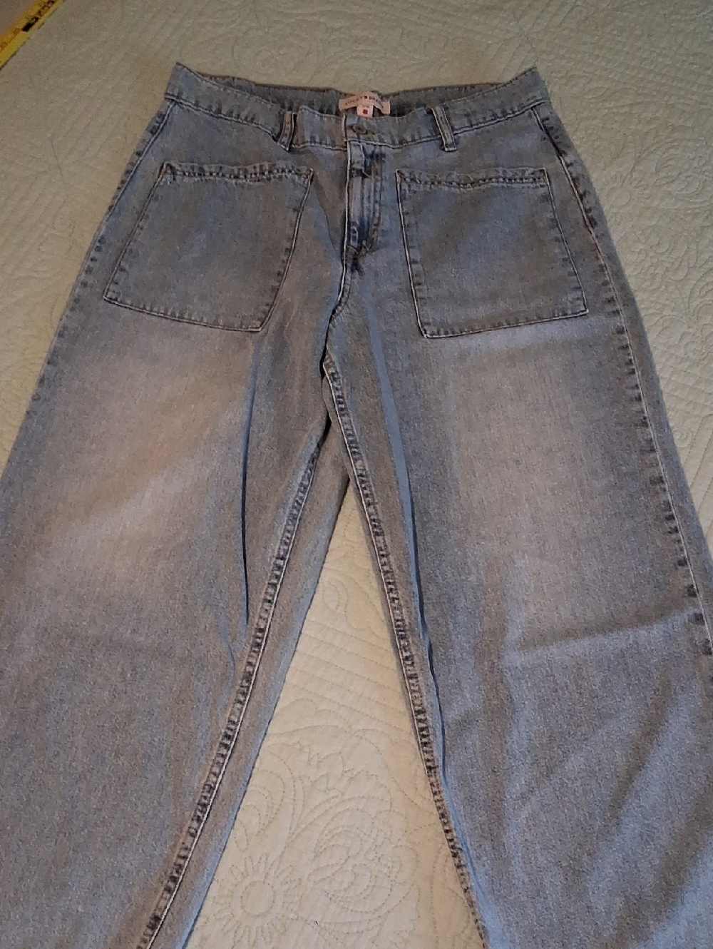 Lucky Brand Relaxed Light Blue Wide Leg High Waist Denim Jeans, VGUC